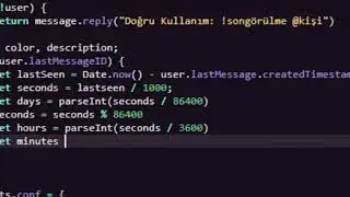 Discord.JS Komutları #4 | Son Görülme