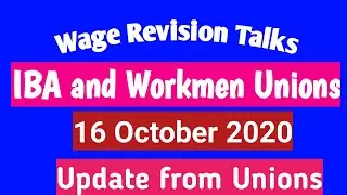 WAGE REVISION FOR WORKMEN- DISCUSSIONS ON 16 OCTOBER 2020