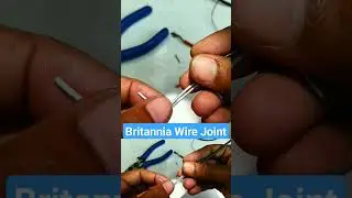 Britannia Wire Joint #electronics #electrical #wire #wiringsolutions #joint #creativescienceworkshop