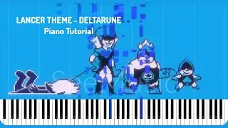 Lancer Theme (DELTARUNE) &ndash; Easy Piano Tutorial 🎹 #pianotutorial #deltarune