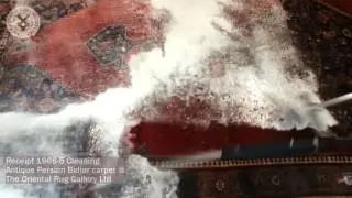 Cleaning Antique Persian Bidjar carpet