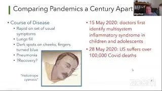 Virtual History Bites Comparing Pandemics a Century Apart