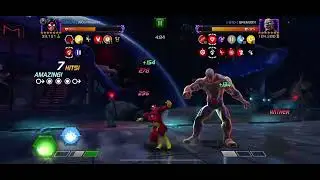 MCoC Spider Woman vs Gentle on node 44 (hazard shift rupture/poison, stun immune)