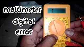 Multimeter digital error