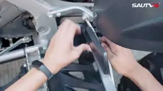 Установка защиты пятки SAUTVS для левой и правой ноги на мотоцикл Yamaha Raptor 700 700R 2013-202...