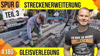 Unsere LGB Gartenbahn #180, Streckenerweiterung Vorgarten, Teil 3: Gleisverlegung