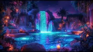 Waterfall Zen Ambience 🌊 Tibetan Singing Bowls & Spa Music for Deep Sleep & Relaxation (1 Hour)