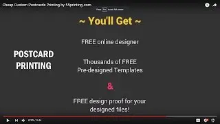 Cheap Custom Postcards Printing by 55printing.com