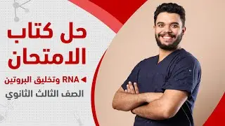 وتخليق البروتين | أحياء ثانوية عامة 2024 RNA حل أسئلة كتاب الامتحان