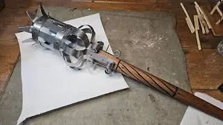 Metal art- medieval wall sconce- tiki torch