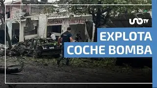 Explota &ldquo;coche bomba&rdquo; afuera de comandancia de la polic&iacute;a comunitaria de Coahuayana, Michoac&aacute;n