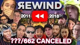 How many Cancelled YouTubers have been featured in Rewind?