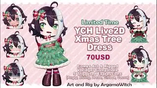 YCH Live2d Christmas Commission Open ✩Limited slots