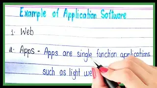 Example of application software | What are the application software |