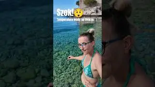 TEMPERATURA WODY na Hvarze 🌊&ndash; ile ma stopni? [Wrzesień] Sprawdzamy #shorts