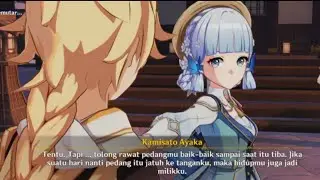 Ayaka x Aether talking about his sword | Genshin Impact Meme