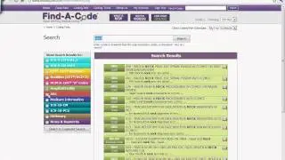 Find-A-Code's Search Tool