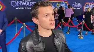 Red Carpets:  Tom Holland Arrives at the Onward premiere