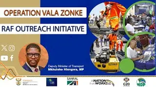 [HAPPENING NOW] DM, Hlengwa Takes Part: Operation Vala Zonke Pothole Patching programme in Ngwavuma