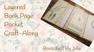 Layered Book Page Pocket From Bookshelf by Julie