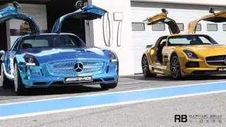 8x SLS AMG @ Paul Ricard HTTT : 5x SLS Black Series, 2x SLS Electric Drive, SLS GT3 45th Anniversary