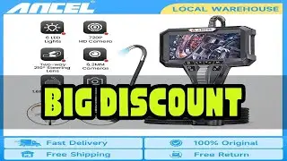 ANCEL AN301 Car Industrial Endoscope HD1080P 6.2mm Automotive Lens Pipe Sewer Inspection Tools IP67