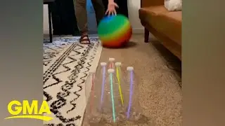 Mom&rsquo;s hack for glow-in-the-dark bowling at home is perfect for bad weather