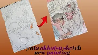 #yuta okkotsu # colourful # sketch #my YouTube channel fourth video