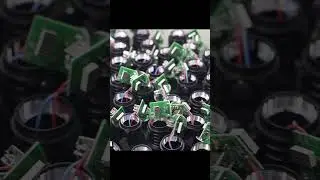 The Processing of Making Flashlight. A  mass-produced  Flashlight factory.