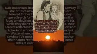 Dale Robertson and Mary Stuart Classic TV Stars #western #history #hollywoodbuzz  #vintage