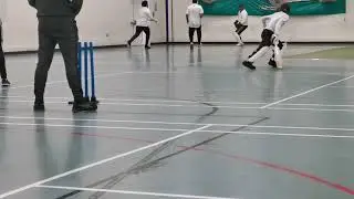 Lutonian Crystal Sports Indoor Cricket League, Denbigh High school. Naeem Hawks beat Luton Strikers.