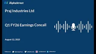 Praj Industries Ltd Q1 FY2025-26 Earnings Conference Call