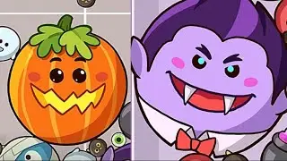 WATERMELON DROP | SPOOKY FRUITS MERGE | HALLOWEEN (part-1)