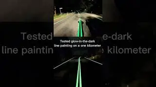 Did you hear? Australian Highway Painted With Glow-In-The-Dark Paint #shorts #construction #asphalt