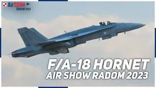 F/A-18 HORNET FINNISH AIR FORCE - TRENING | AIR SHOW RADOM 2023