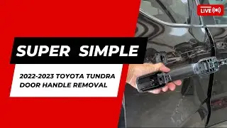 Снятие и установка дверной ручки Toyota Tundra 2022-2023 года выпуска