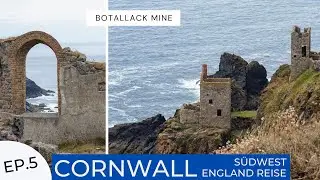 Botallack Mine | Abenteuerlich h&auml;ngen die Maschinenh&auml;user der Zinn-Mine im Felsen | Cornwall E5