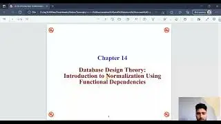 chapter 14   part 1   introduction to normalization and update anomalies