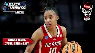 AZIAHA JAMES HAD HERSELF A GAME 🔥 Leading NC State to the FINAL FOUR 👏 | ESPN College Basketball