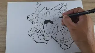 COMO DESENHAR O CHARIZARD POKEMON