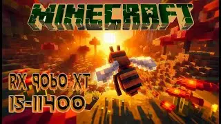 RX 9060 XT 8GB -- i5-11400 -- Minecraft Bedrock Vibrant Visuals FPS Test i5-11400F