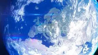 Realistic Earth Zoom Europe Germany | Motion Graphics - Envato elements