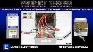 1-Phase Buck/Boost Step-Up Transformer - 208V Primary - 230V Secondary - 18.6 Amps - 50/60Hz