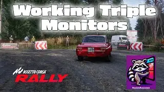 Работающие три монитора в раннем доступе Assetto Corsa Rally