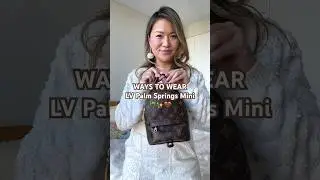 WAYS TO WEAR #LOUISVUITTON PALM SPRINGS MINI 🤎🌴 #howtowear #lvbag #louisvuittonbag