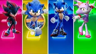 Sonic The Hedgehog 🔴 Knuckles 🔴 Shadow 🔴 Amy Rose || Tiles Hop EDM Rush! | Coffin Dance | Hopverse