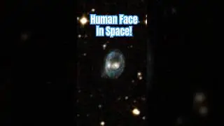 Human face in Space? You can&rsquo;t miss this rare galaxy pair (AM 2026-424) #cosmicwonders