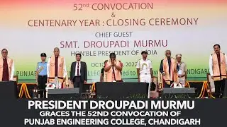 President Droupadi Murmu graces the 52nd Convocation of Punjab Engineering College, Chandigarh