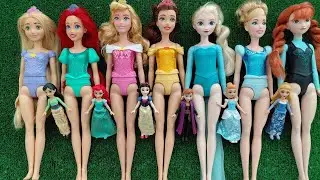 Disney Princess Doll Makeover ~ DIY Miniature Ideas for Barbie   Wig, Dress, Faceup, andMore! DIY