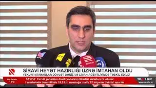 D&ouml;vlət Dəniz və Liman Agentliyində ke&ccedil;irilən yekun imtahanlarda 250 m&uuml;davim iştirak edib.